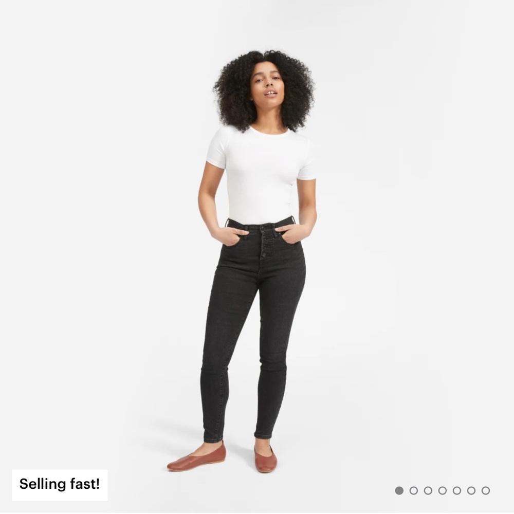 Everlane High Rise Skinny Button Fly Jeans NWT